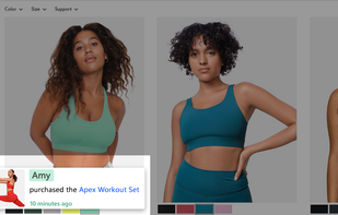 Social oracle's notification at a regular clothing store