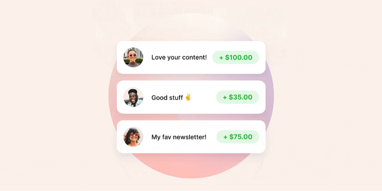 Ghost introduces native support for one-time tips and donations to boost creator earnings image