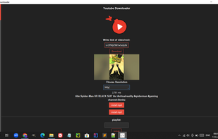 screenshot from YouTube section