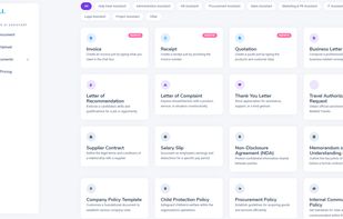 All Documents page