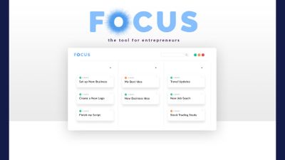 Focus Space is the tool for entrepreneurs.