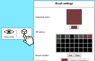 Modifying brush settings