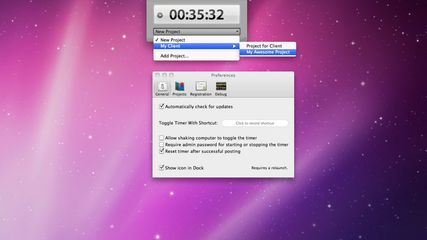 Eon - Tracking Time for the Mac screenshot 1