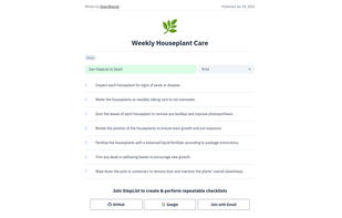 StepList screenshot 2