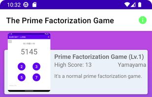 Six different prime factorization games with world rankings!