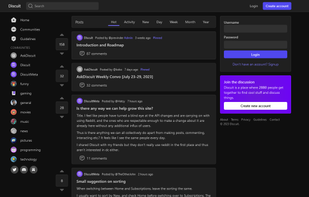 Desktop Home Page (Dark Mode)
