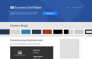 Business Card Maker screenshot 1