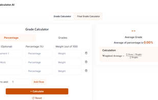 GradeCalculator.ai screenshot 1
