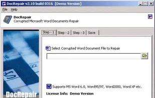 DocRepair screenshot 1