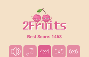 2Fruits — new way of 2048 puzzle! screenshot 1