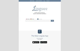 Linguee start page