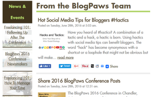 BlogPaws screenshot 1