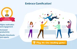 Gamification of time tracking: achievements & karma.
