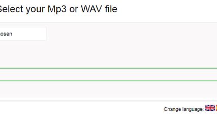Free Simple Mp3 or WAV Audio Cutter Online screenshot 1