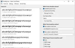 Print My Fonts screenshot 1