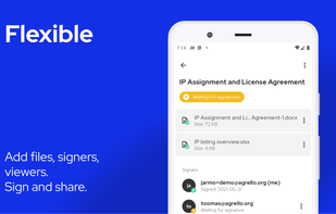 Agrello e-signatures screenshot 2