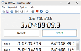 Free Stopwatch screenshot 1