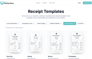 Online Receipt Maker screenshot 2