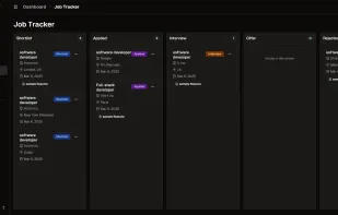 Job Tracker
Keep track of your job applications, interviews, and follow-ups all in one place. Never miss an opportunity again.