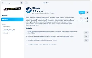 CrossOver screenshot 1