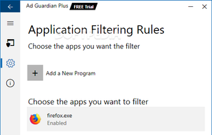 Add new compatible programs to give ad blocking functionality.