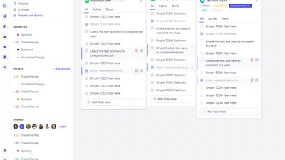 Manage your todo list in a single dashboard. 