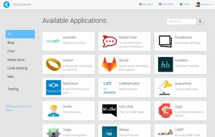 The Cloudron Store interface.