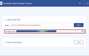 iSunshare Word Repair Genius screenshot 1