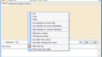 yWriter: Writing tool that uses