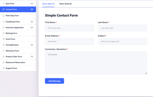 MetForm screenshot 1