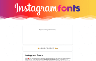 Instagram Fonts screenshot 1