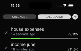 Checklist Calculator Pro screenshot 1