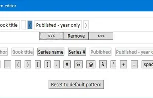 The program has a built-in pattern editor that allows you to flexibly customize the renaming pattern to suit your needs.