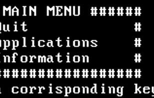 Main Menu