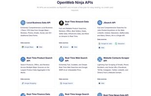 OpenWeb Ninja APIs