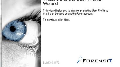 User Profile Wizard screenshot 1