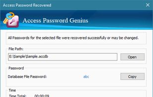 iSunshare Access Password Genius screenshot 1