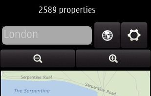 Searching in Map mode