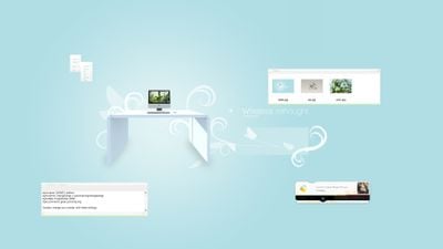 Minimalism doesn't mean ugly. Also an example of BB4Win scripting and the box to change your wallpaper