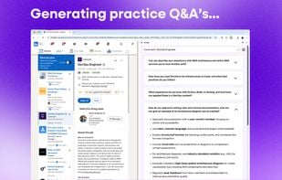 It generates targeted specific questions and answers.