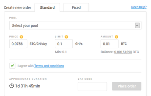 NiceHash screenshot 1