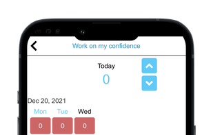 The history screen highlighting how zero days add up to nothing.