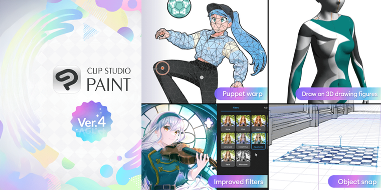 Clip Studio Paint 4.0 launches with puppet warp, enhanced 3D, improved file support & more image