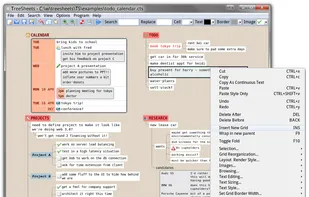 TreeSheets screenshot 1