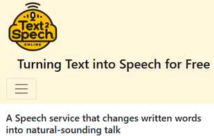 text2speech mobile version
