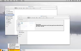 Windows-oriented taskbar with previews, drag & drop, quick launch, shortcuts and fast keyboard switch.