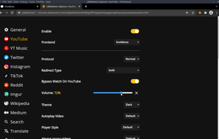 LibRedirect screenshot 1