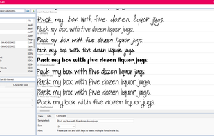 dp4 Font Viewer screenshot 1