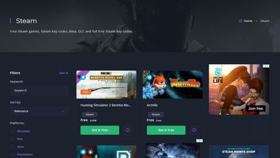 Steam Category Page Free steam games and free steam key codes 