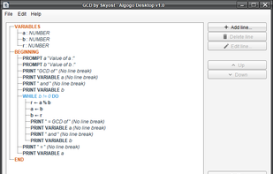The tree of an algorithm.